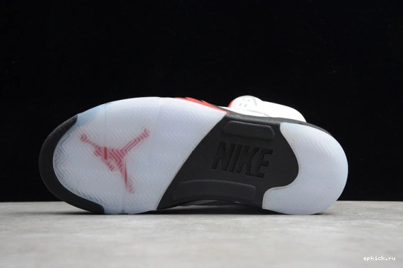 Cheap EP Fire  Jordan DA1911-102 5 (2020) Tongue Silver Red DA1911-102 Air Retro 0404